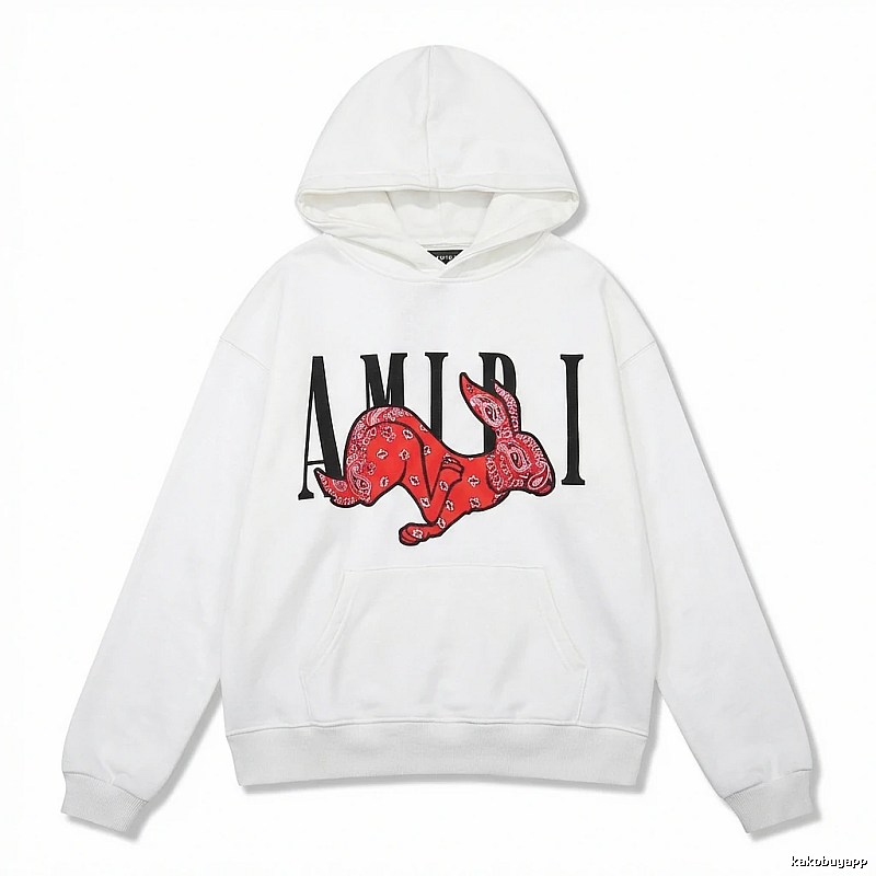 AMIRI White Sweatshirt with Rabbit Print