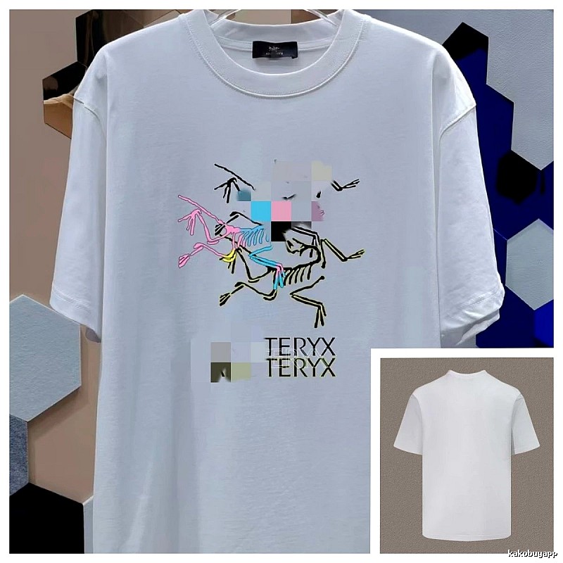 Arc'teryx Bone Logo Print Trendy Style White T-shirt