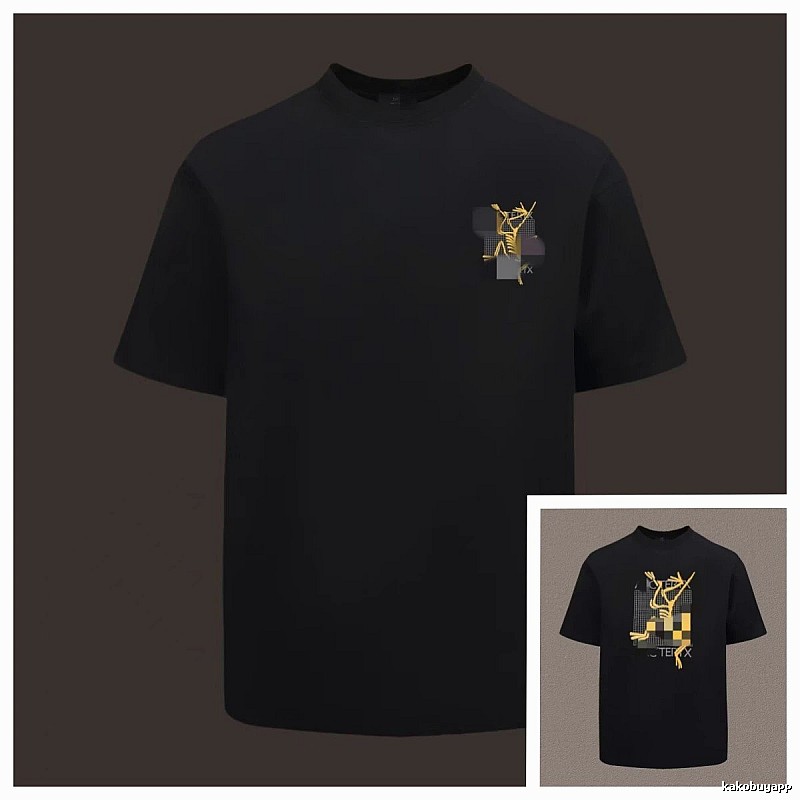 Arc'teryx Printed Functional Style Black Short Sleeve T-Shirt