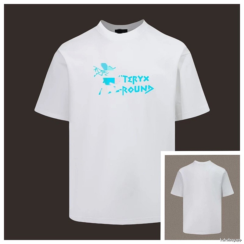 Arc'teryx Printed Outdoor Style White Short-sleeve T-shirt