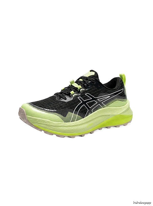 ASICS Off-Road Black and Green Sports Shoes