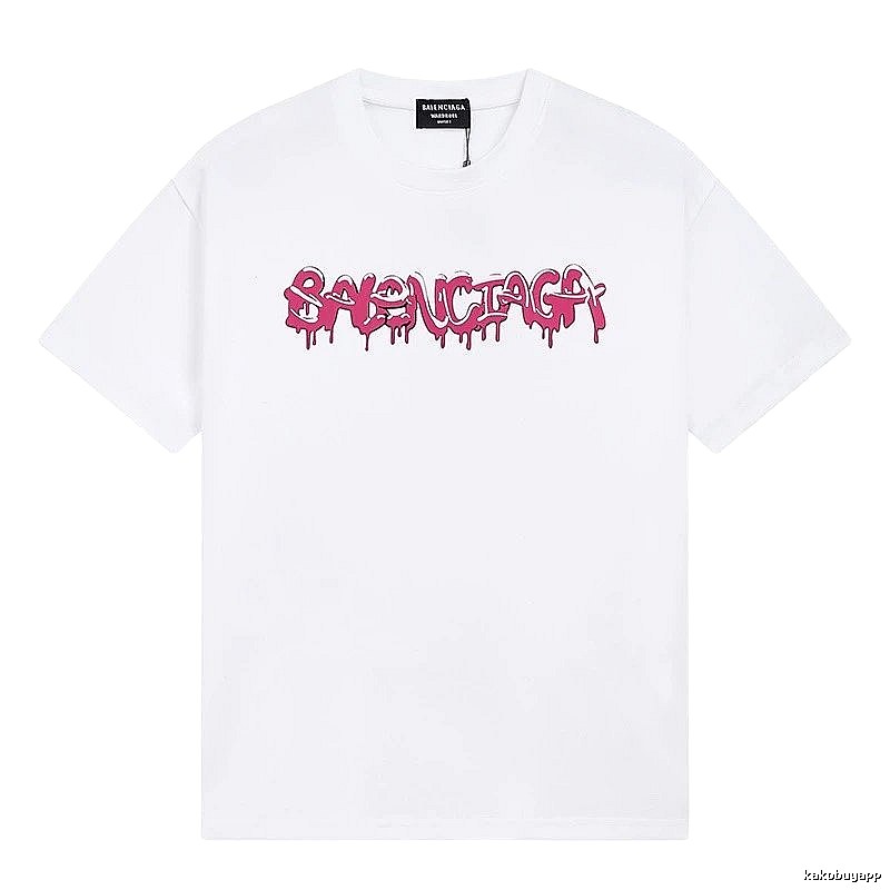 Balenciaga Graffiti Street Style White T-shirt