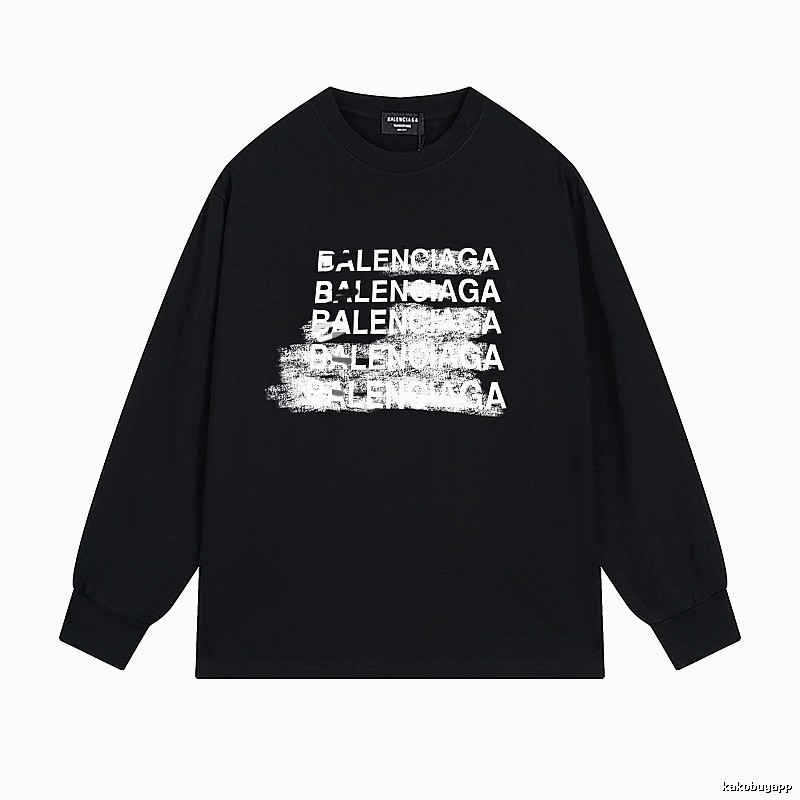 Balenciaga graffiti-style black T-shirt