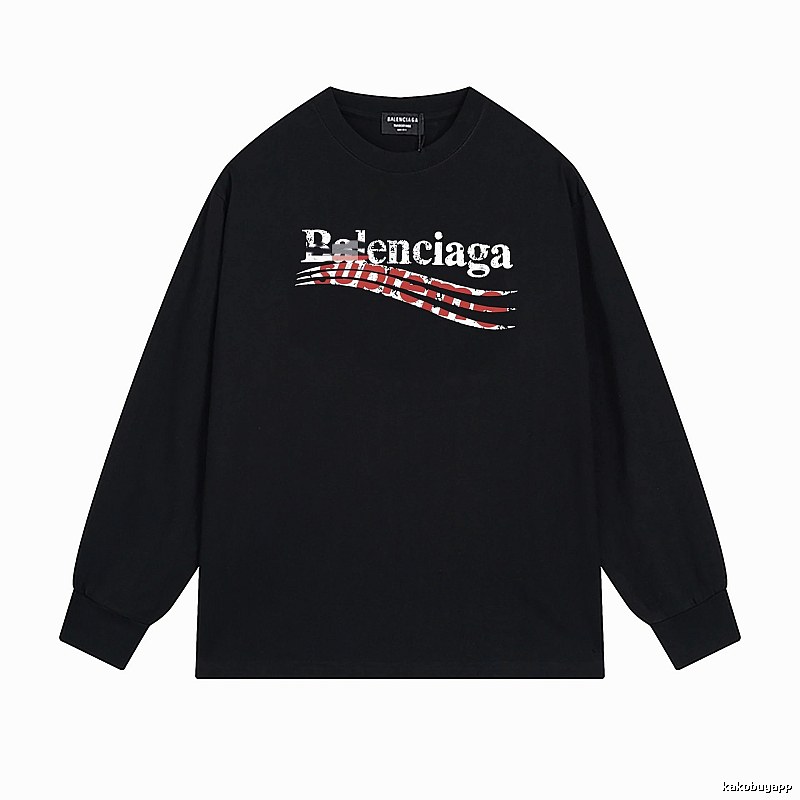Balenciaga graffiti-style black T-shirt