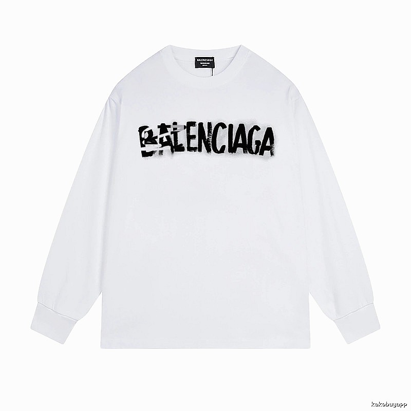 Balenciaga graffiti-style white T-shirt