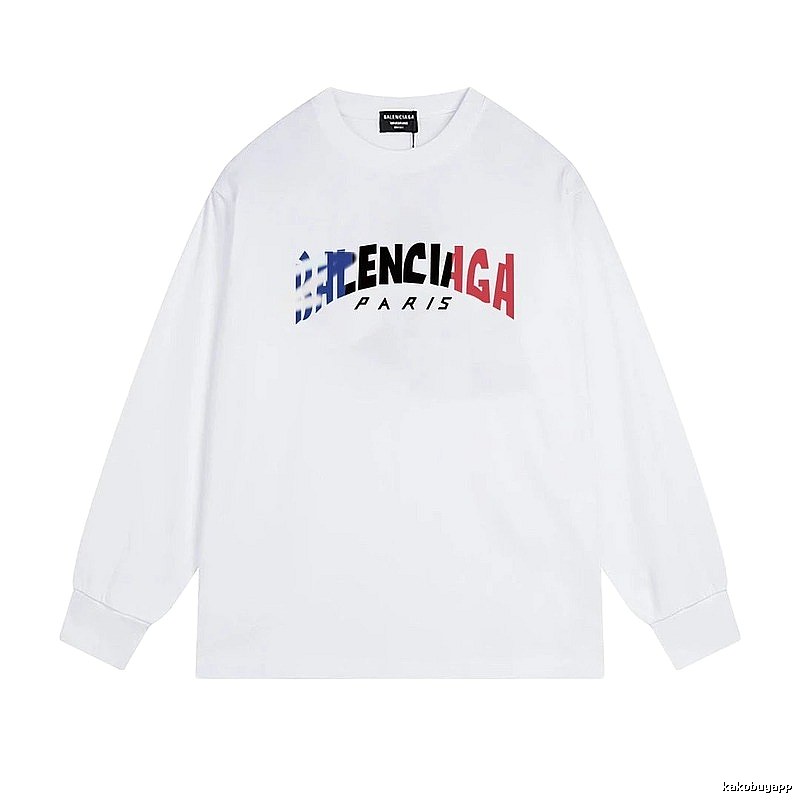 Balenciaga letter-style white T-shirt