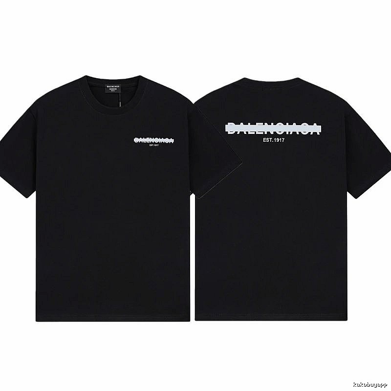 Balenciaga LOGO Printed Street Style Black T-shirt