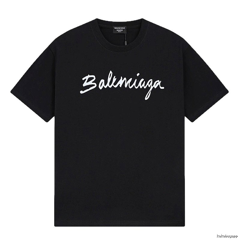 Balenciaga minimalist style black T-shirt