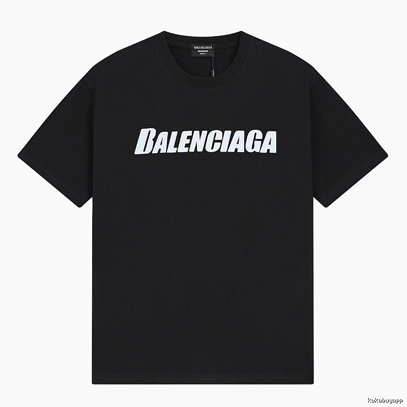 Balenciaga minimalist style black T-shirt
