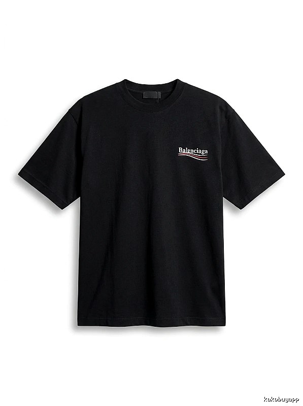 Balenciaga minimalist style black T-shirt