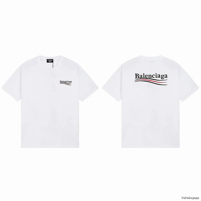 Balenciaga minimalist style white T-shirt
