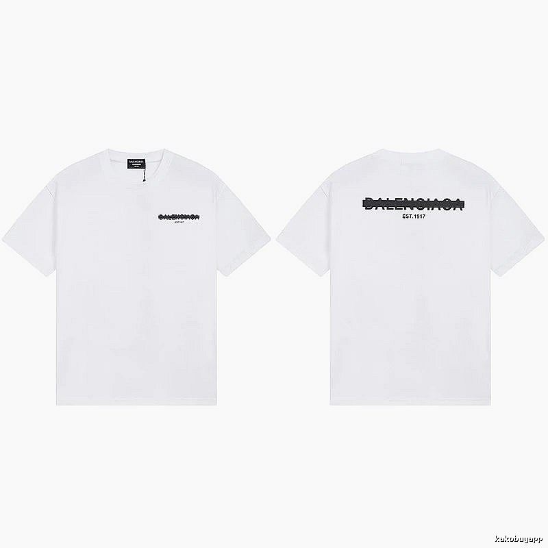 Balenciaga minimalist style white T-shirt