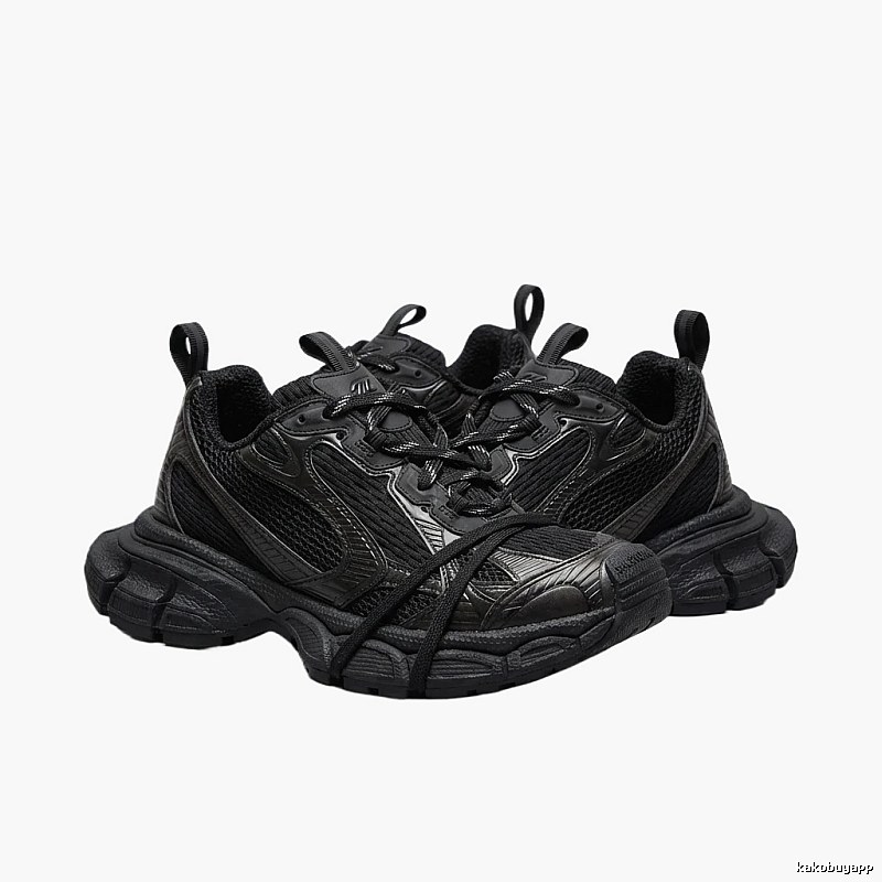 Balenciaga retro black and grey sports shoes