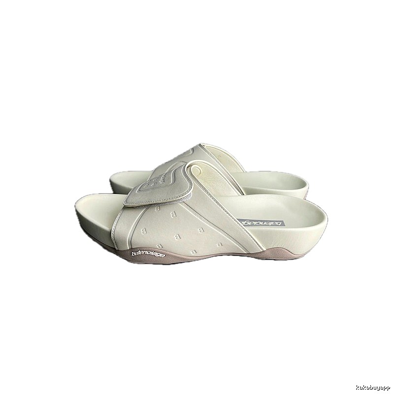 Balenciaga Trendy Style Off-white Platform Slippers