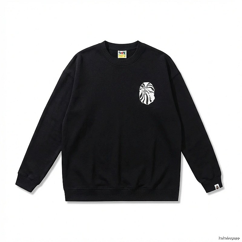 Bape Ape Head Casual Black Sweatshirt