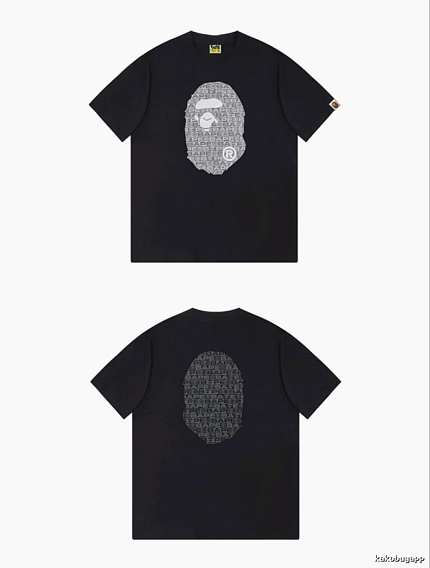 Bape Ape Head Trendy and Cool Black T-shirt