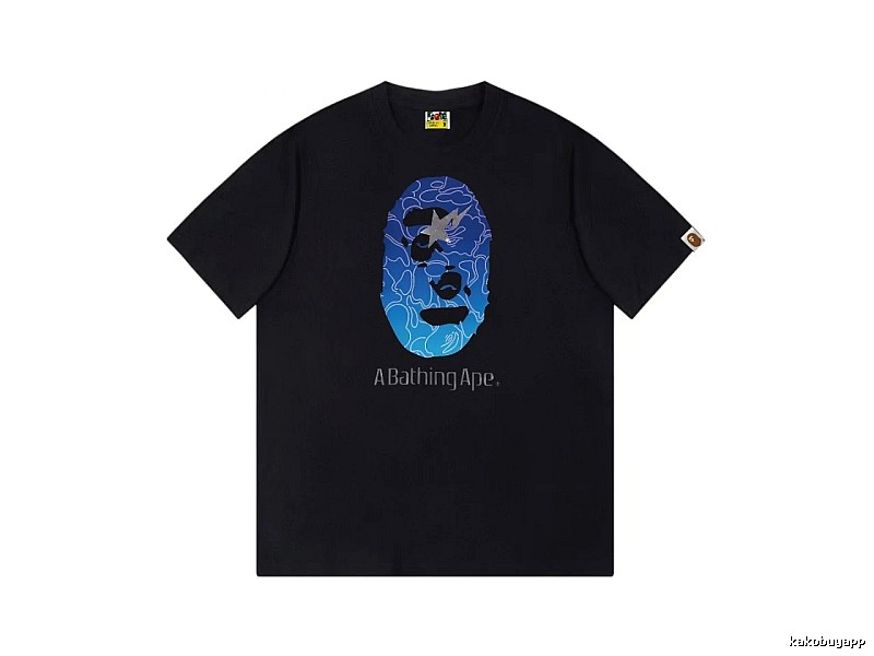 Bape Ape Head Trendy Cool Black T-shirt