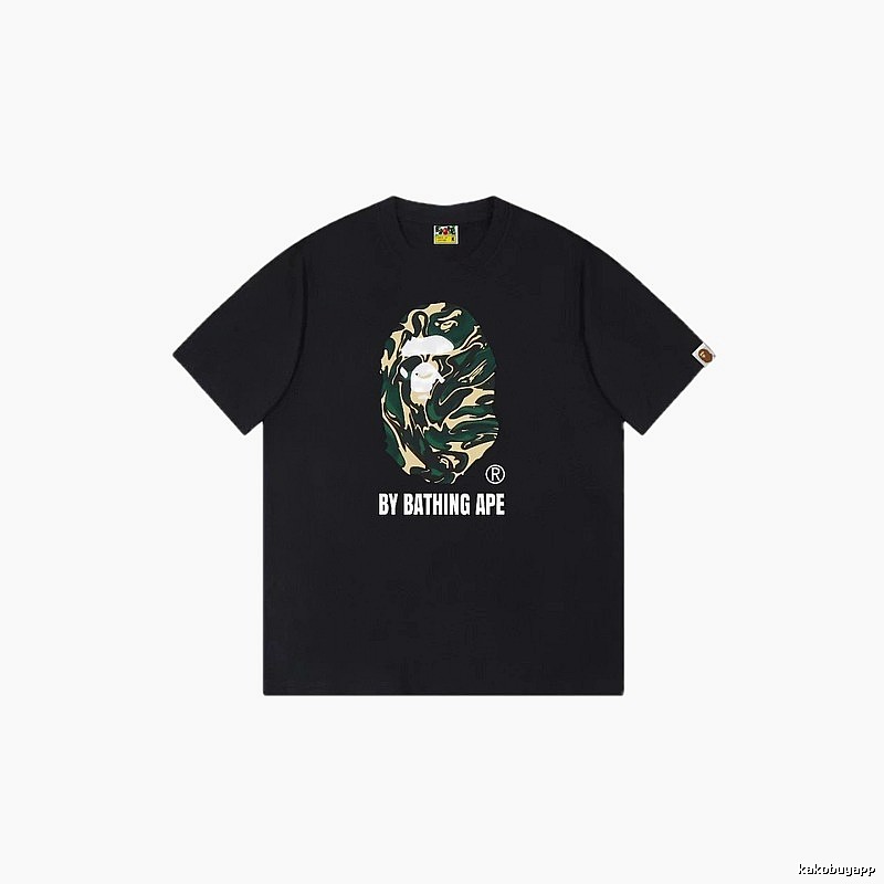 Bape camouflage style black T-shirt