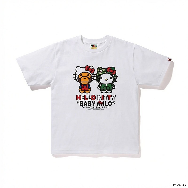 Bape Co-branded Cartoon White T-shirt