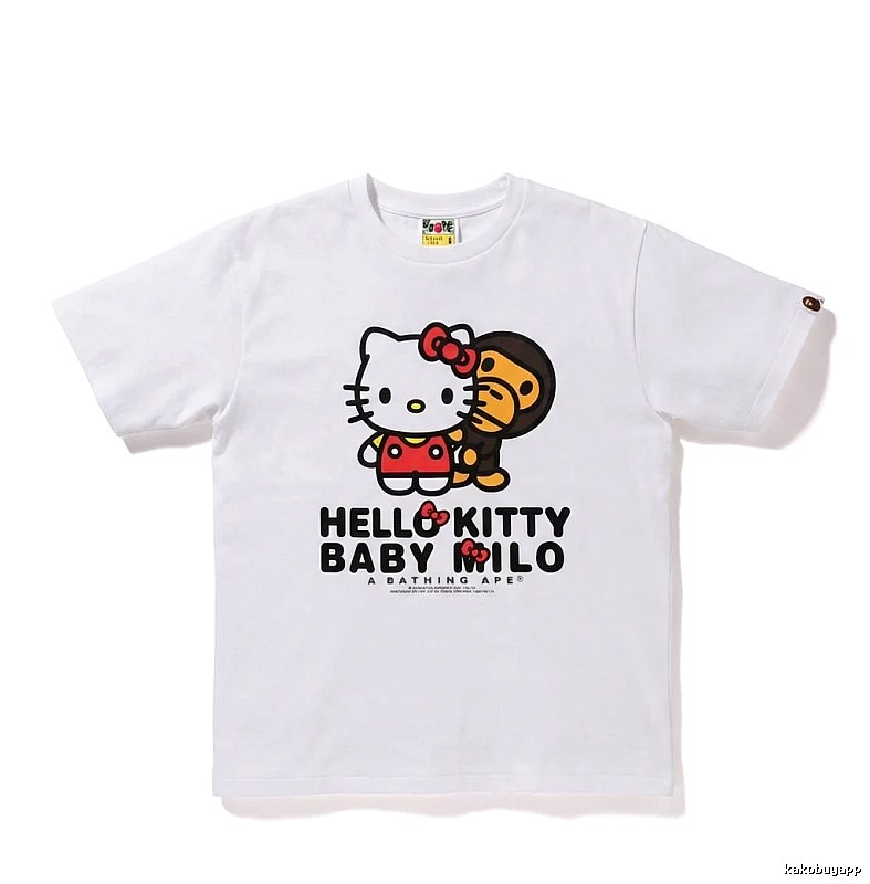 Bape Co-branded Cartoon White T-shirt