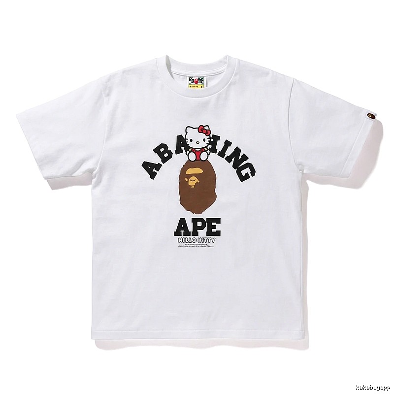 Bape Co-branded Cartoon White T-shirt