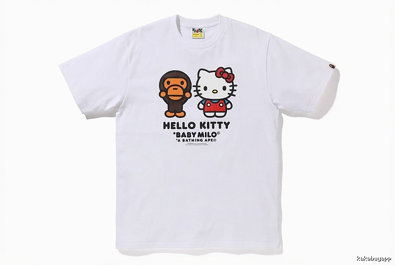 Bape co-branded cartoon white T-shirt