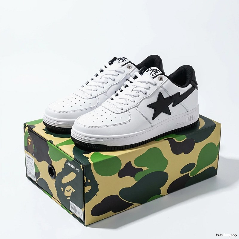 Bape Lightning Simple White Sneakers