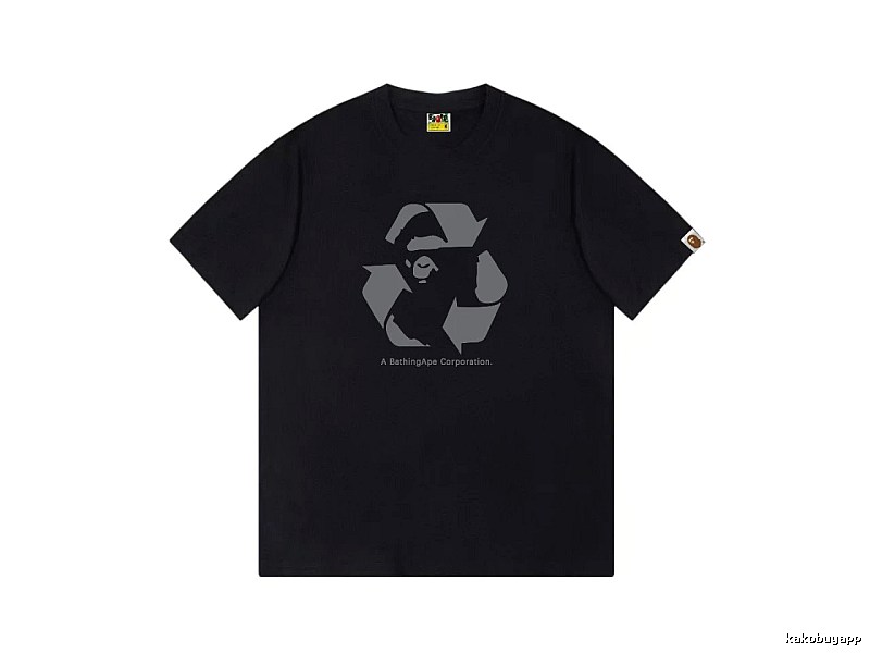 Bape Recycling Series Black Short Sleeve