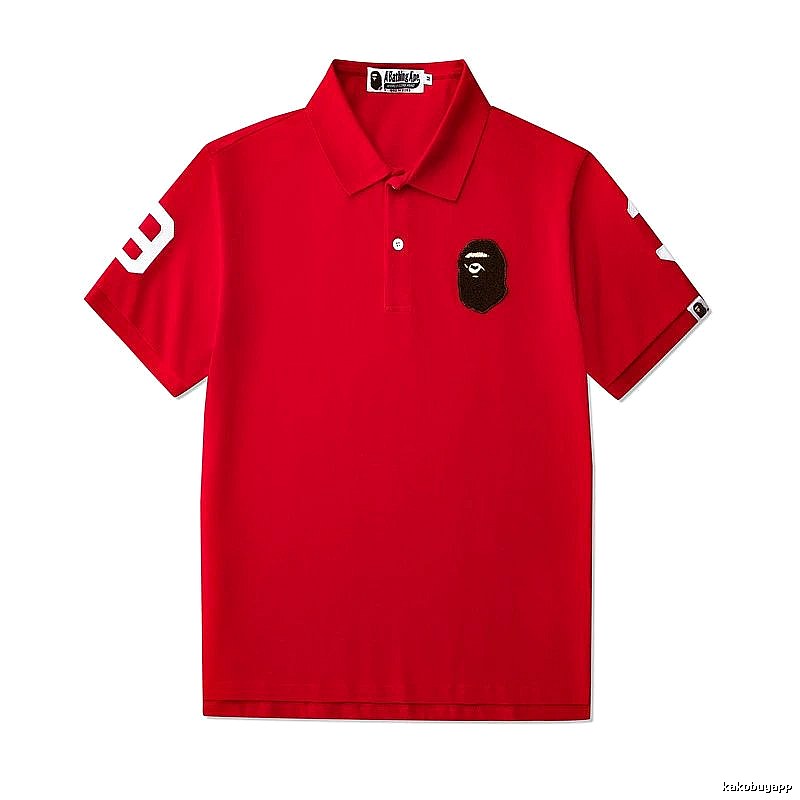 BAPE Travel Polo shirt White Polo Ape with Modern Look