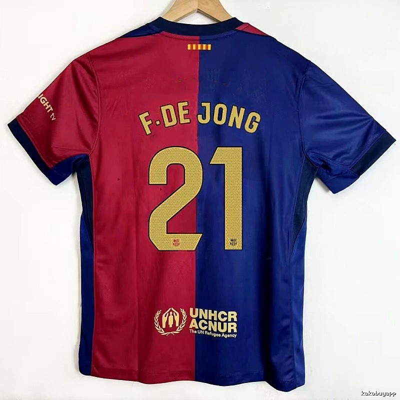 Barcelona Resort Gavi #6 soccer jersey Blue Red Barcelona for Travel Looks