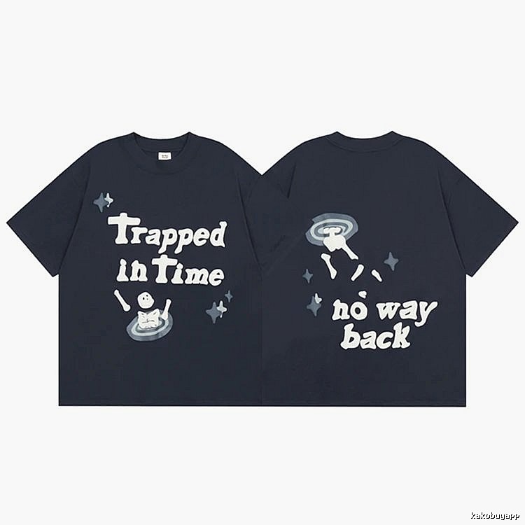 Broken Hearts Raised-Print Graphic Navy Style Bpi03 Graphic T-Shirt Casual Layering