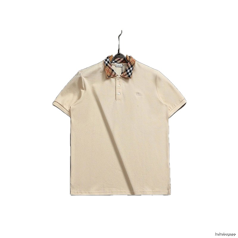 Burberry checkered British style short-sleeve