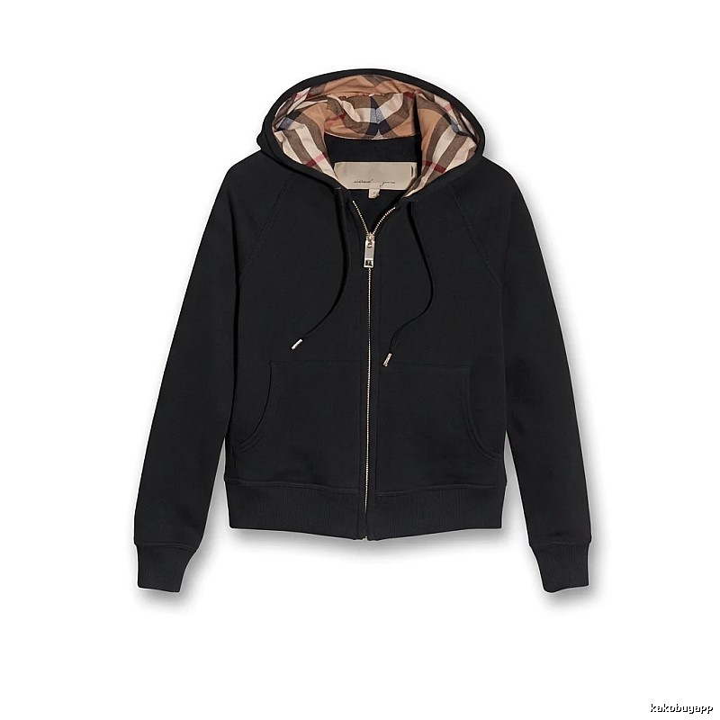 Burberry checkered hooded black sweatshirt