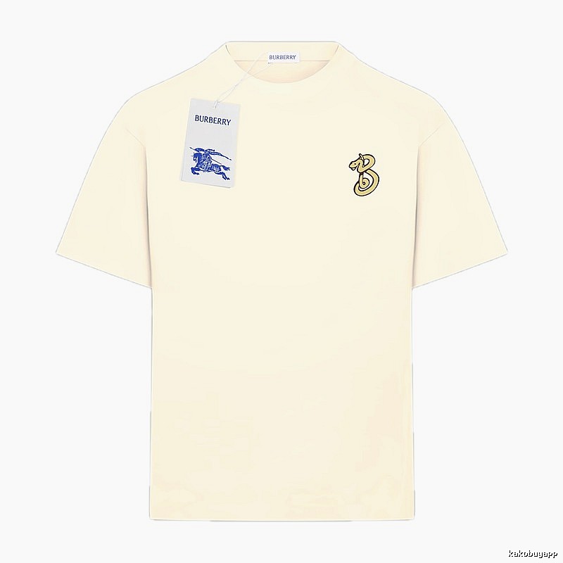 BURBERRY Classic and Simple Style Beige T-shirt