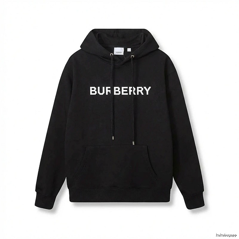 Burberry pixel-style black sweatshirt