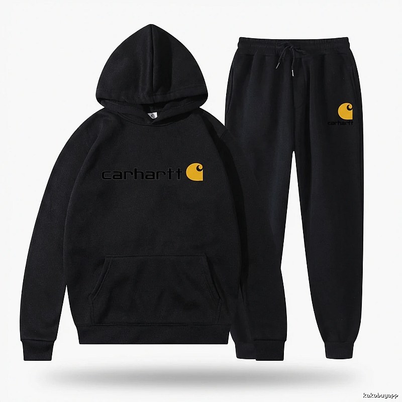 Carhartt basic black sweatshirt suit