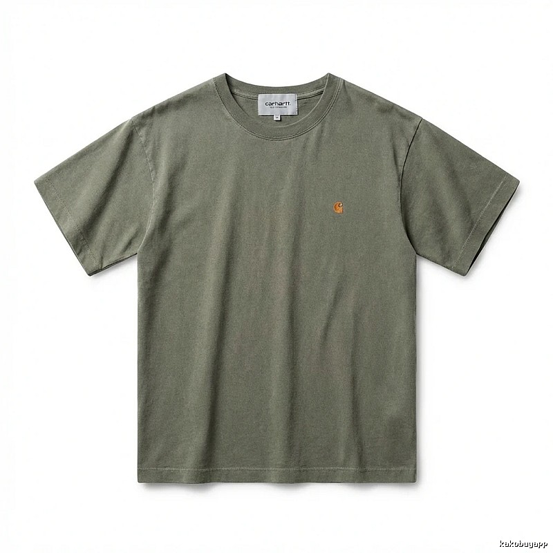 Carhartt basic retro style olive green T-shirt