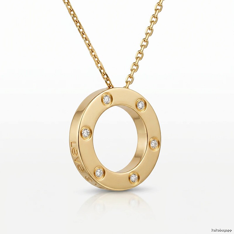 Cartier LOVE series gold necklace