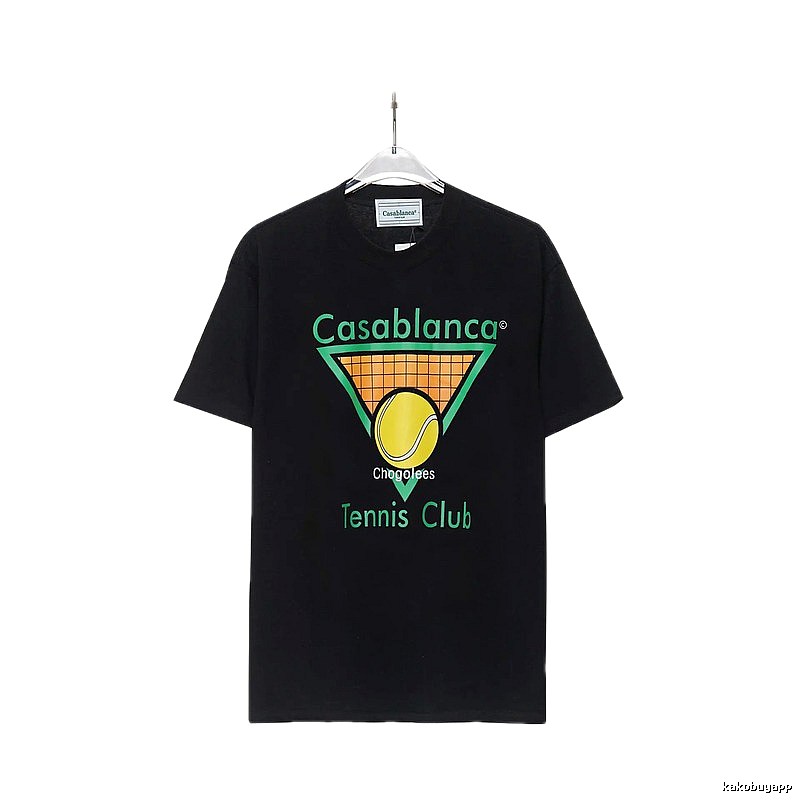 Casablanca Tennis Style Black T-shirt