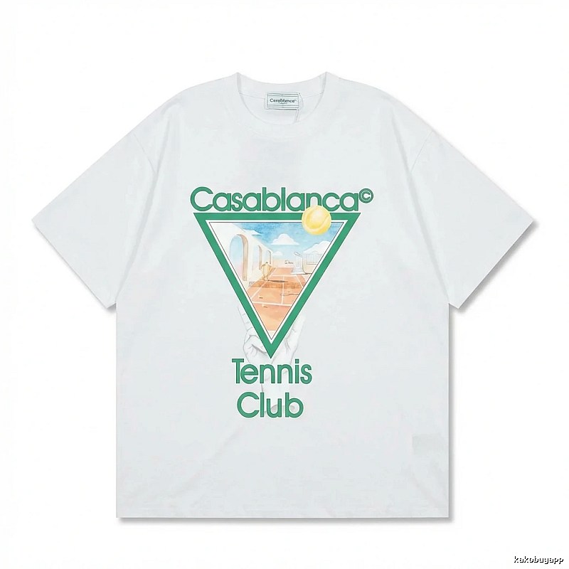 Casablanca Tennis Style White T-shirt