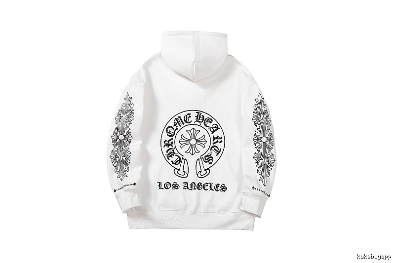 Chrome Hearts 2088-26 White Cross Graphic Hoodie Weekend Wear