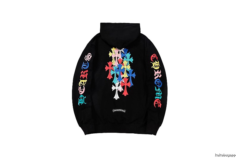 Chrome Hearts 2088-39 Black Cross Graphic Hoodie Resort Wear