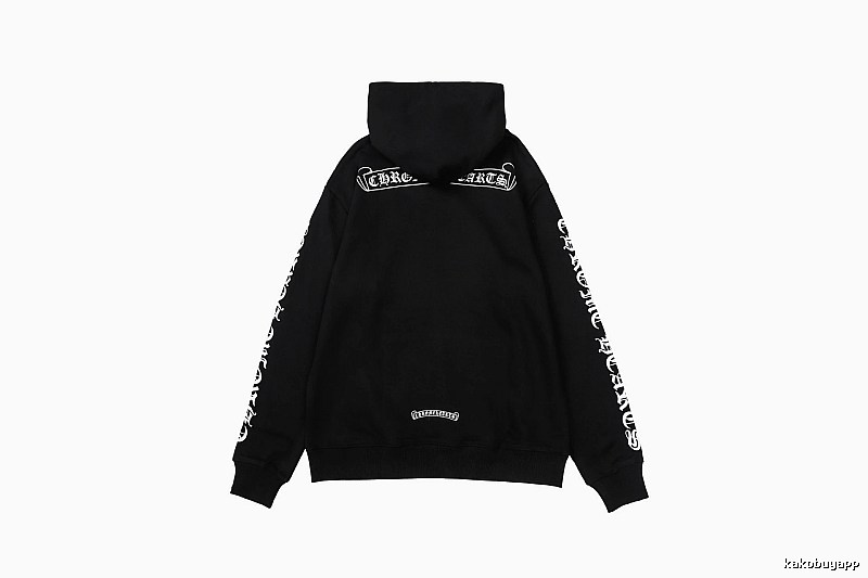 Chrome Hearts 2088-96 Black Cross Graphic Hoodie Airport Outfit