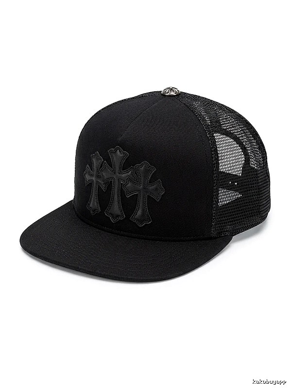 Chrome Hearts Black Trendy Baseball Cap