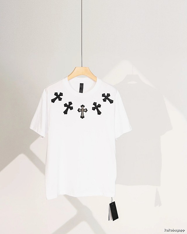 Chrome Hearts Cross Street Style White T-Shirt