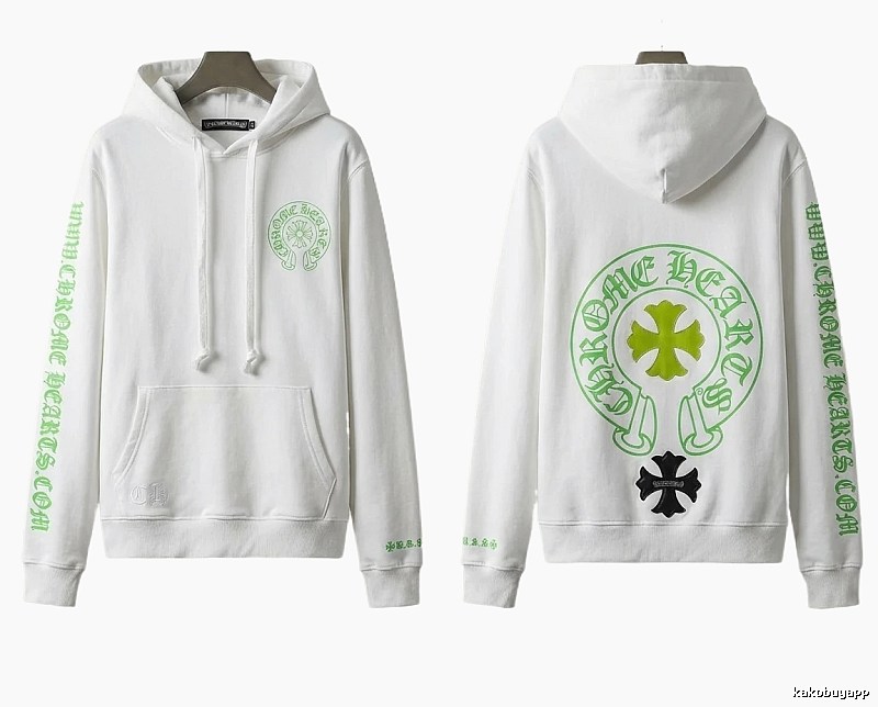 Chrome Hearts Cross Trend Brand White Sweatshirt