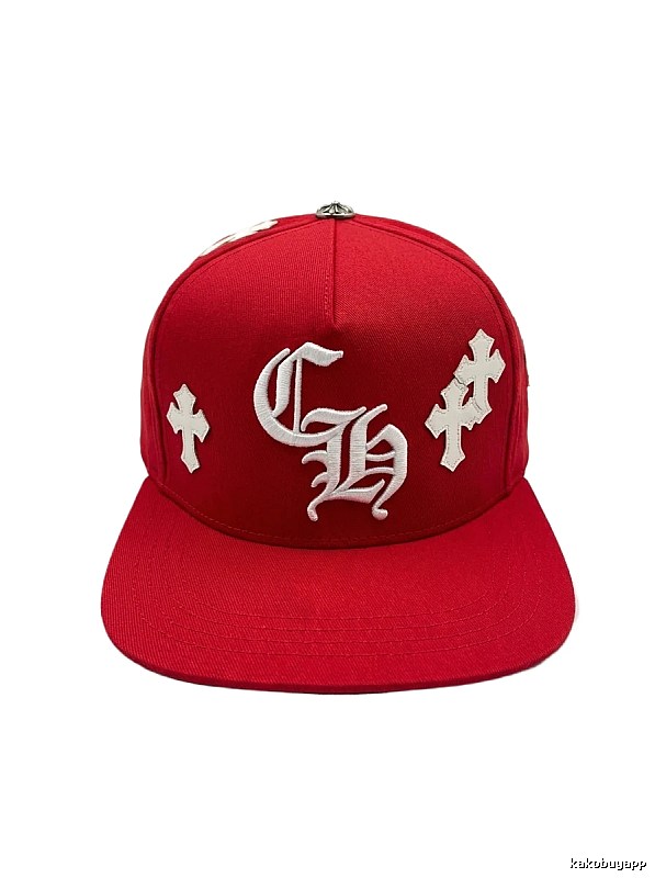 Chrome Hearts Cross Trendy Brand Red Hat