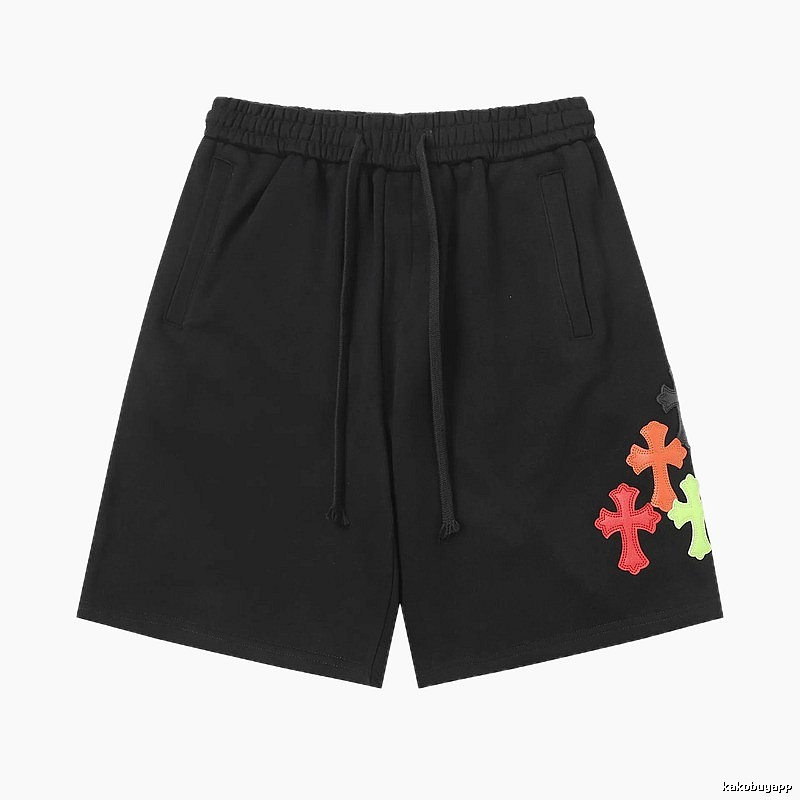 Chrome Hearts Cross Trendy Cool Black Shorts