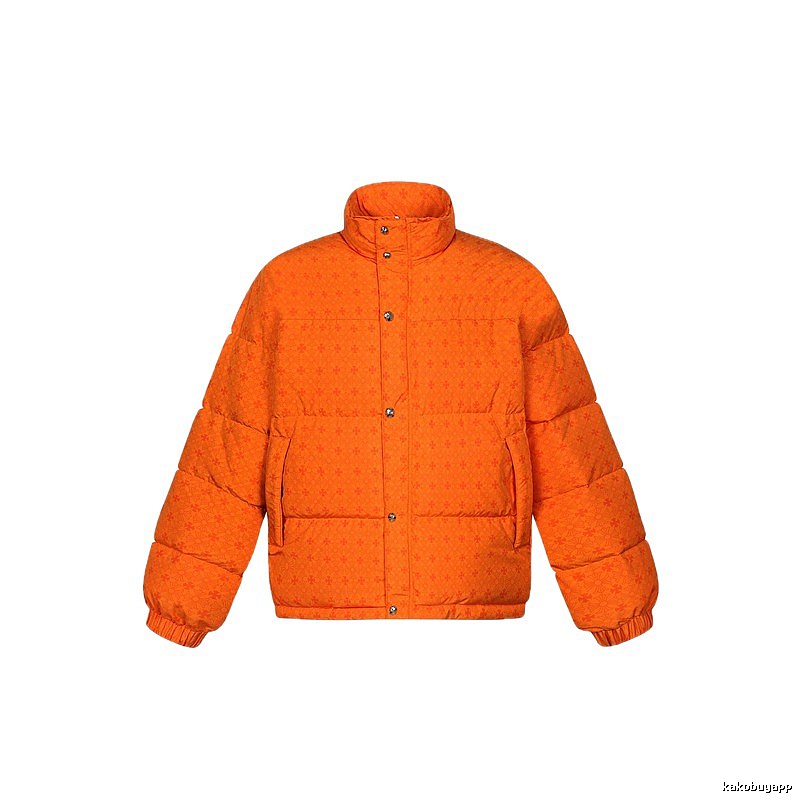 Chrome Hearts orange printed down jacket