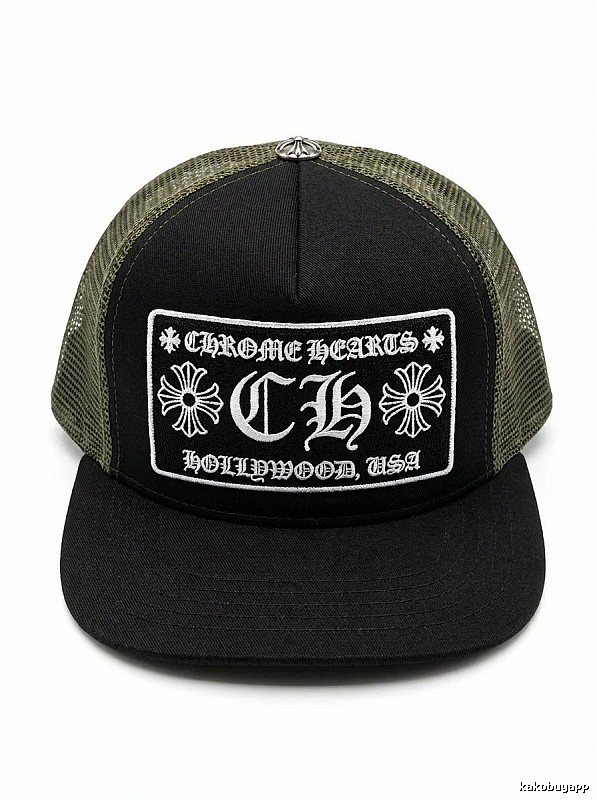 Chrome Hearts Retro Style Black Hat